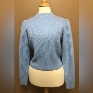 NEW Dusty Blue Mock Neck Knit Sweater in Sizes XS & Medium